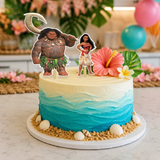 Moana Character Cake and Cupcake Toppers