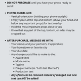 Personalized Movie Poster Pregnancy Announcement