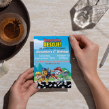 Editable Paw Patrol Party Invitation with the Boys
