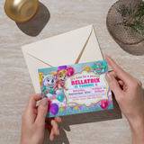 Editable Paw Patrol Invitation for Girls
