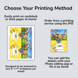 Printable Paw Patrol Fill-In Party Invitation