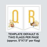 Classic Winnie the Pooh Baby Shower Banner Printable