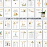 Classic Winnie the Pooh Printable Baby Shower Bundle