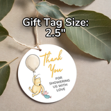Winnie the Pooh Baby Shower Thank You Stickers