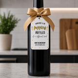 Popping Bottles Baby Reveal Champagne Label