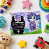 Editable Roxi Paw Patrol Party Invitation