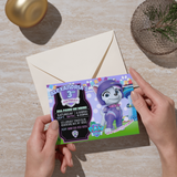 Editable Roxi Paw Patrol Party Invitation