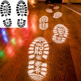 Santa Footprint Stencils SVG
