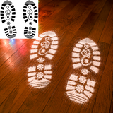 Santa Footprint Stencils SVG