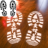 Santa Footprint Stencils SVG