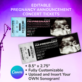 Pregnancy Announcement Concert Ticket