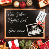 Editable Christmas Pregnancy Announcement for Social Media