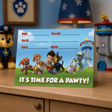 Printable Simple Paw Patrol Party Invitation