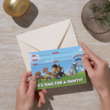 Printable Simple Paw Patrol Party Invitation