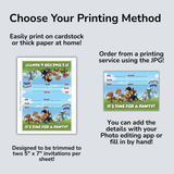 Printable Simple Paw Patrol Party Invitation