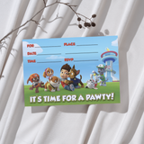 Printable Simple Paw Patrol Party Invitation