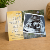 Personalized Sonogram Baby Reveal Card