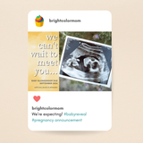 Personalized Sonogram Baby Reveal Card