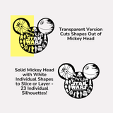 Star Wars Mickey Head Silhouettes SVG