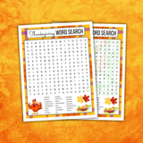 Thanksgiving Word Search