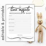 Time Capsule Messages for Baby Shower Activity