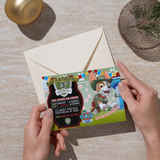 Editable Tracker Paw Patrol Party Invitation