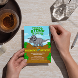 Triceratops Dinosaur Birthday Invitation
