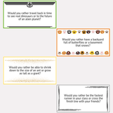 Would You Rather Questions for Kids Cards and Sheets