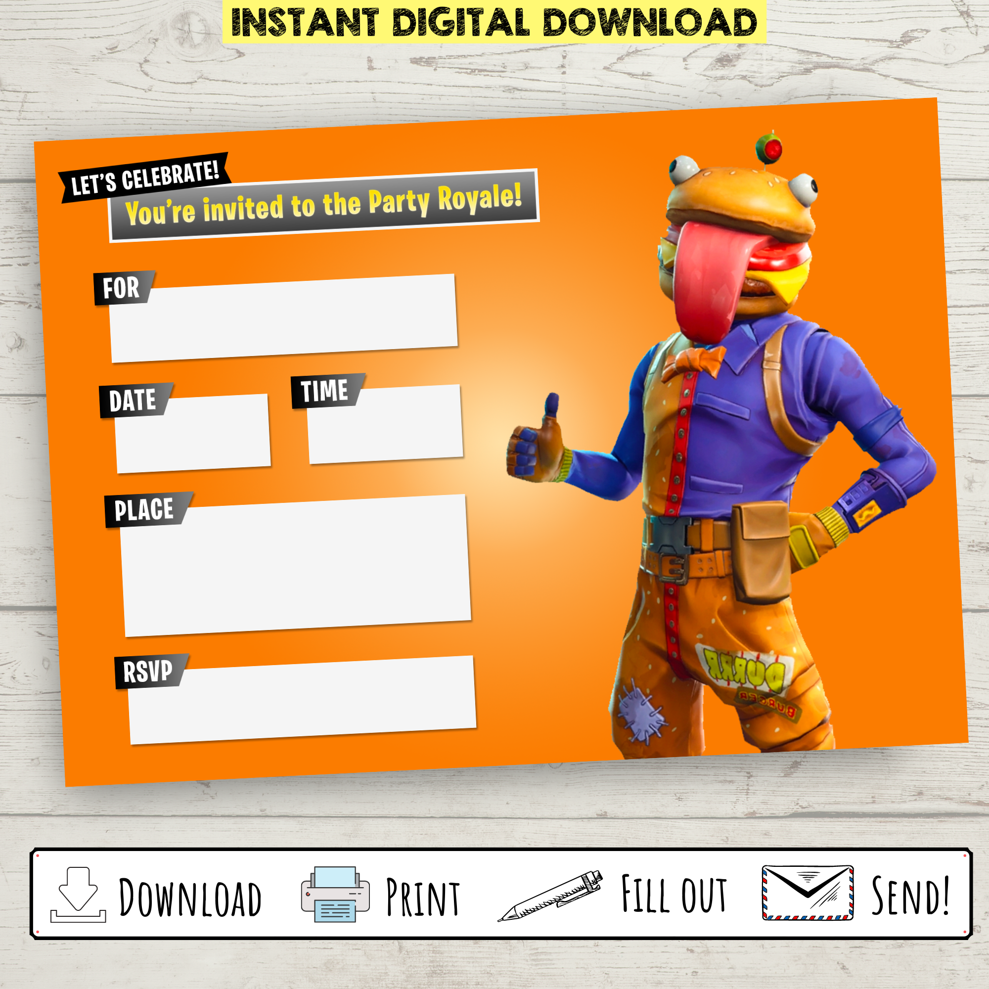 FREE Printable Beef Boss Fortnite Party Invitation – Bright Color Mom Shop free-printable-beef-boss-fortnite-party-invitation-bright-color-mom-shop