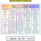 Toy Rotation Chart Printable