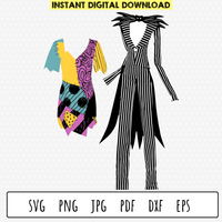 Sally Dress Pattern and Jack Suit SVG