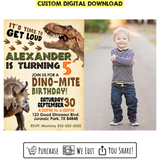 Custom Printable Dinosaur Birthday Invitation with Photo